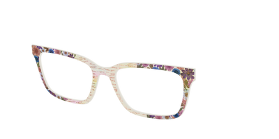The Pressed Flowers with Foil Crystal - Angle Top Thumbnail - Pair Eyewear
