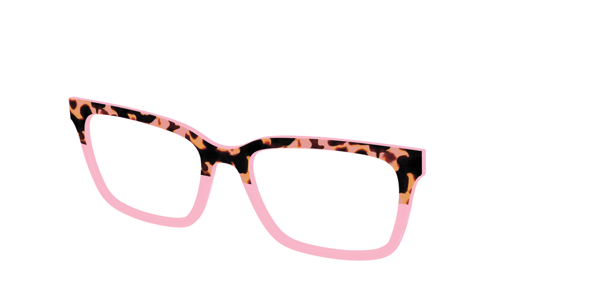 The Punch Tortoise Crystal Split - Angle Top Image - Pair Eyewear