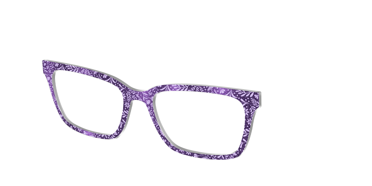 The Purple Shimmer Botanical - Angle Top Image - Pair Eyewear