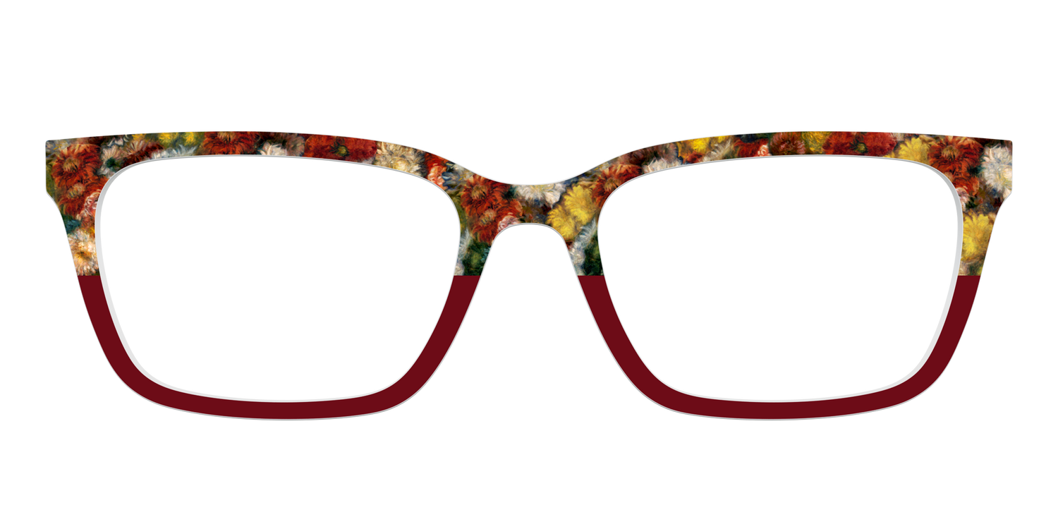 Renoir Bouquet of Chrysanthemums - Front Top Image - Pair Eyewear