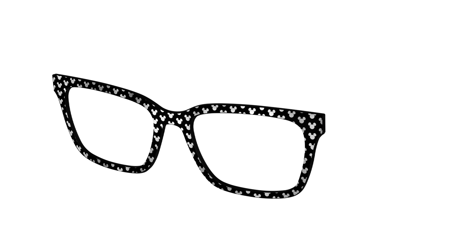 The Silver Foil Mickey - Angle Top Image - Pair Eyewear