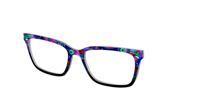 The Space Invasion Marble - Angle Top Thumbnail - Pair Eyewear