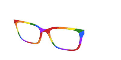 The Traditional Pride Flag - Angle Top Thumbnail - Pair Eyewear