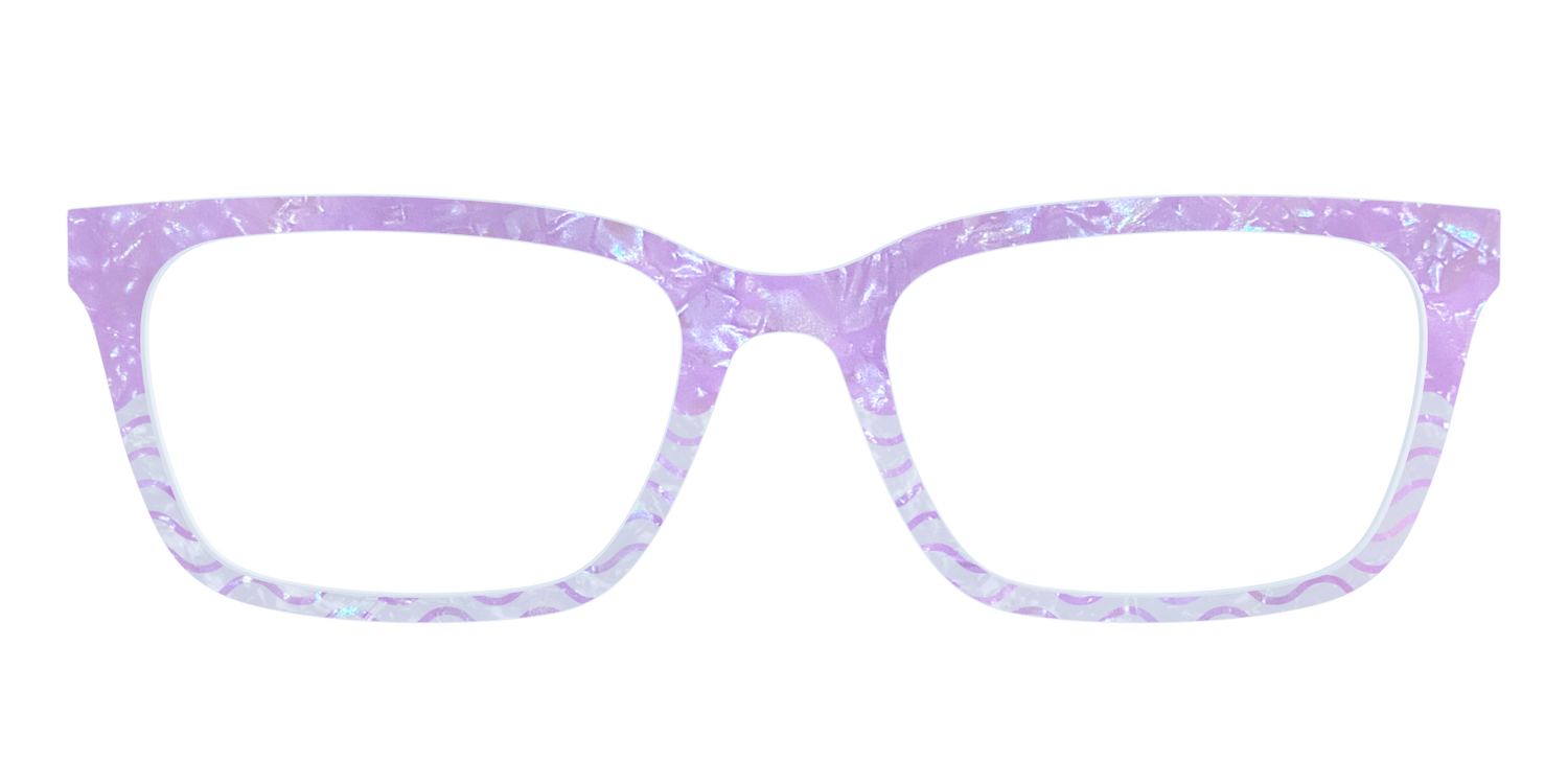 The Wavy Pearl Crystal Split - Front Top Image - Pair Eyewear