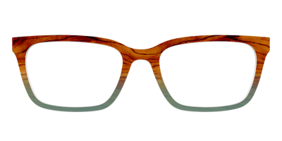 The Woodgrain to Sage Gradient - Front Top Thumbnail - Pair Eyewear