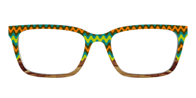 The Woodgrain Waves - Front Top Thumbnail - Pair Eyewear