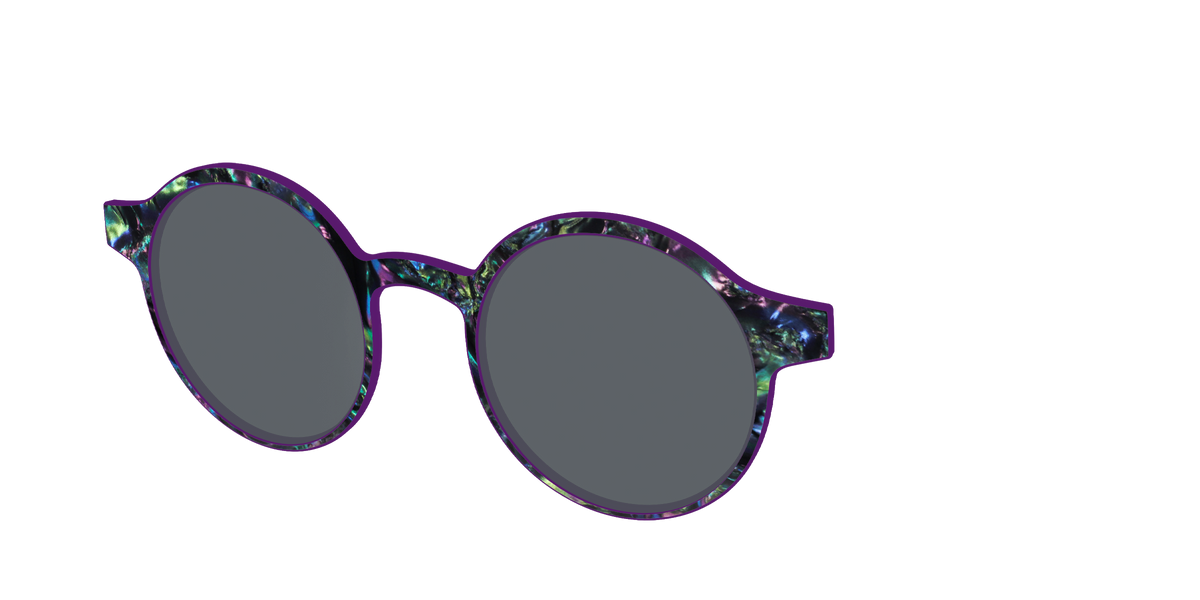 The Polarized Abalone Sun Top - Angle Top Image - Pair Eyewear