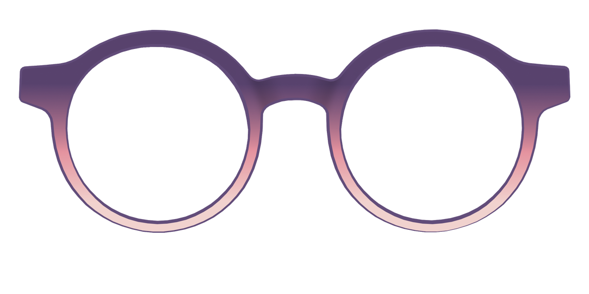 The Acai to Blush Gradient - Front Top Image - Pair Eyewear