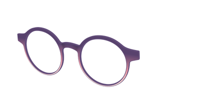 The Acai to Blush Gradient - Angle Top Thumbnail - Pair Eyewear