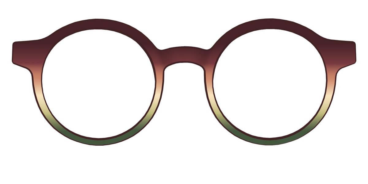 The Acorn to Moss Gradient - Front Top Image - Pair Eyewear