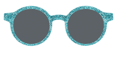 The Polarized Aquamarine Sparkle Sun Top - Front Top Thumbnail - Pair Eyewear