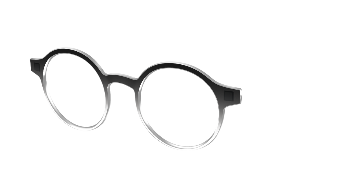 The Black Gradient Crystal - Angle Top Image - Pair Eyewear