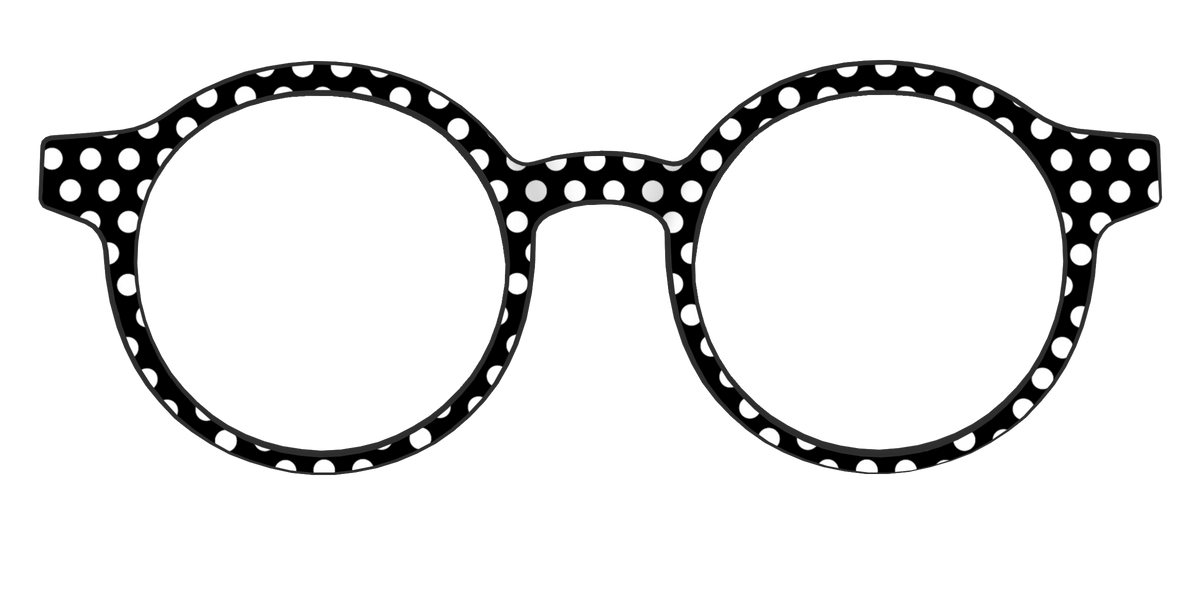 The Black Polka Dots - Front Top Image - Pair Eyewear