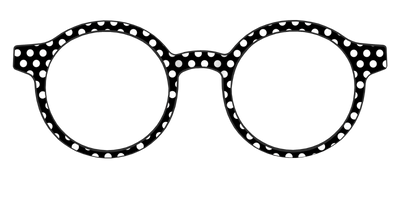 The Black Polka Dots - Front Top Thumbnail - Pair Eyewear