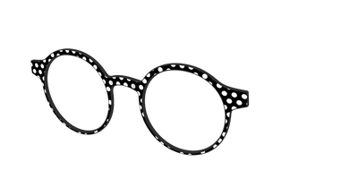 The Black Polka Dots - Angle Top Thumbnail - Pair Eyewear