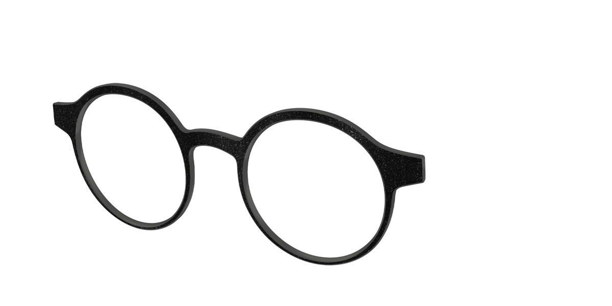 The Black Shimmer - Angle Top Image - Pair Eyewear