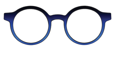 The Black to Blueberry Gradient - Front Top Thumbnail - Pair Eyewear