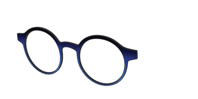 The Black to Blueberry Gradient - Angle Top Thumbnail - Pair Eyewear