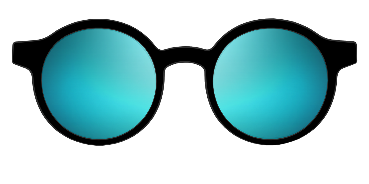 The Polarized Blue Reflective Sun Top - Front Top Image - Pair Eyewear