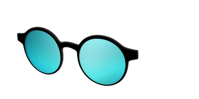 The Polarized Blue Reflective Sun Top - Angle Top Thumbnail - Pair Eyewear