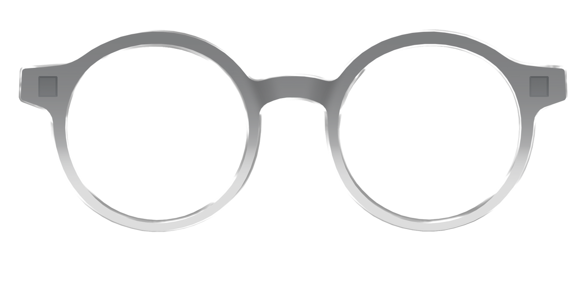 The Charcoal to Light Gray Gradient Crystal - Front Top Image - Pair Eyewear