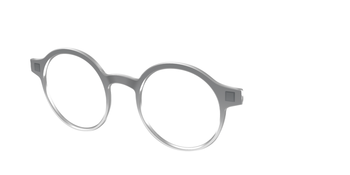 The Charcoal to Light Gray Gradient Crystal - Angle Top Image - Pair Eyewear