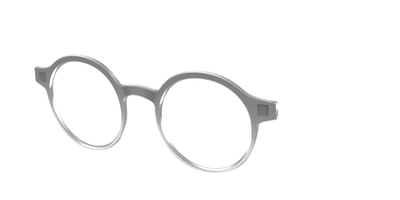 The Charcoal to Light Gray Gradient Crystal - Angle Top Thumbnail - Pair Eyewear