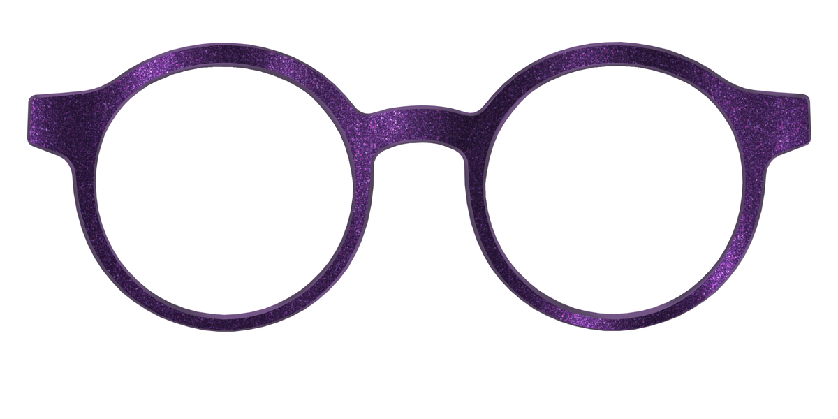 The Deep Purple Shimmer - Front Top Image - Pair Eyewear