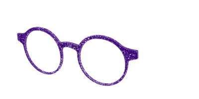The Electric Purple Sparkle - Angle Top Thumbnail - Pair Eyewear