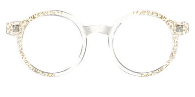 The Golden Flair Glitter Crystal with Gold Foil - Front Top Thumbnail - Pair Eyewear