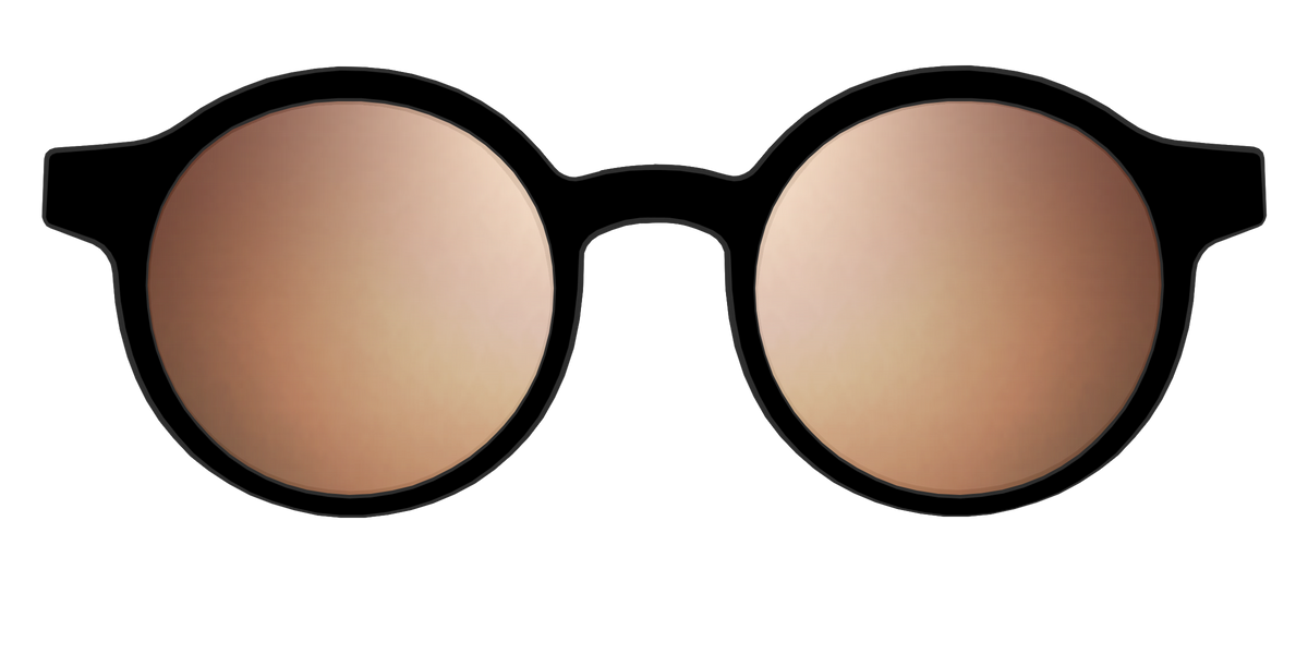 The Polarized Gold Reflective Sun Top - Front Top Image - Pair Eyewear