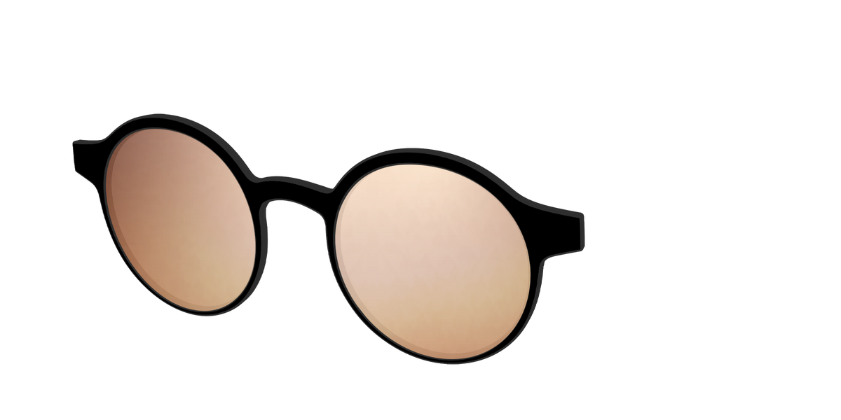The Polarized Gold Reflective Sun Top - Angle Top Image - Pair Eyewear