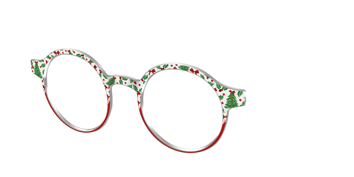 The Holly Jolly Split - Angle Top Image - Pair Eyewear