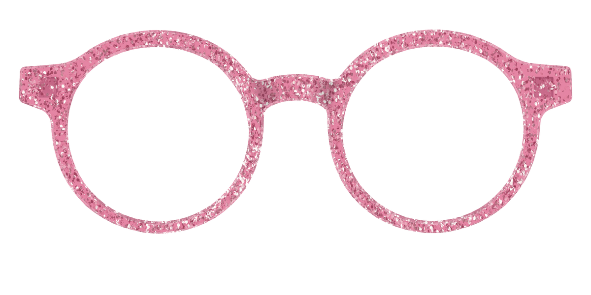 The Hot Pink Sparkle - Front Top Image - Pair Eyewear