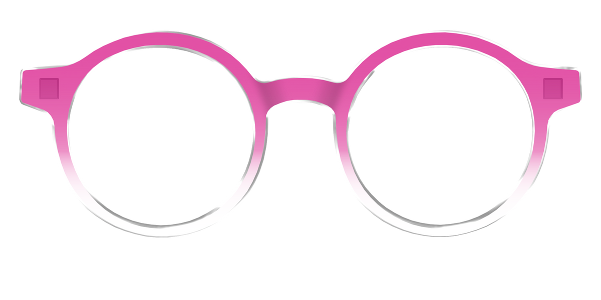 The Magenta Gradient Crystal - Front Top Image - Pair Eyewear