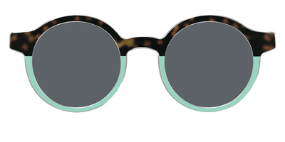 The Polarized Matcha Split Sun Top - Front Top Thumbnail - Pair Eyewear