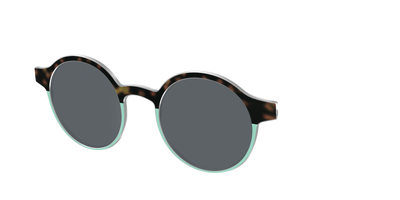 The Polarized Matcha Split Sun Top - Angle Top Thumbnail - Pair Eyewear