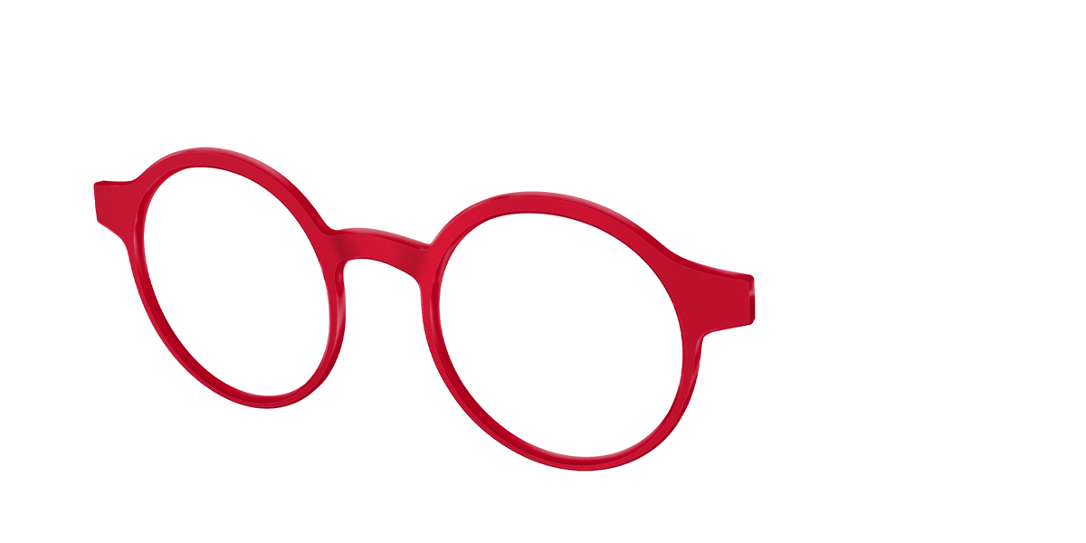 The Matte Red - Angle Top Image - Pair Eyewear