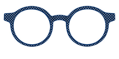 The Navy Pin Dot - Front Top Thumbnail - Pair Eyewear