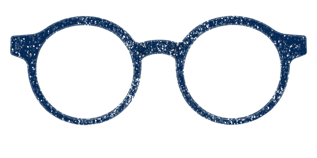 The Navy Sparkle - Front Top Image - Pair Eyewear