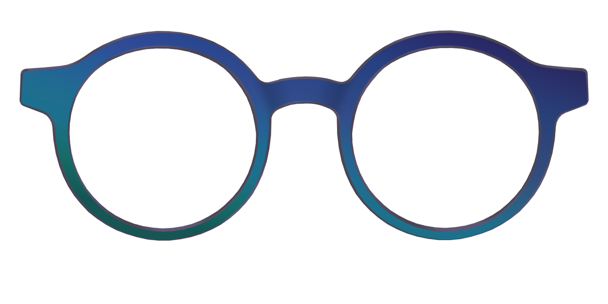 The Peacock Ombre - Front Top Image - Pair Eyewear
