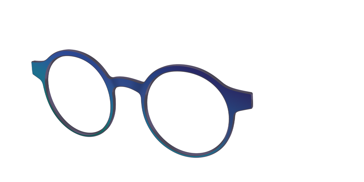 The Peacock Ombre - Angle Top Image - Pair Eyewear