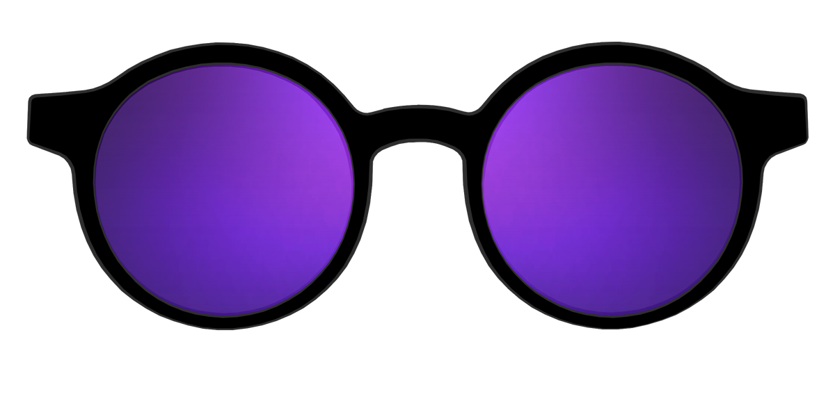 The Polarized Purple Reflective Sun Top - Front Top Image - Pair Eyewear