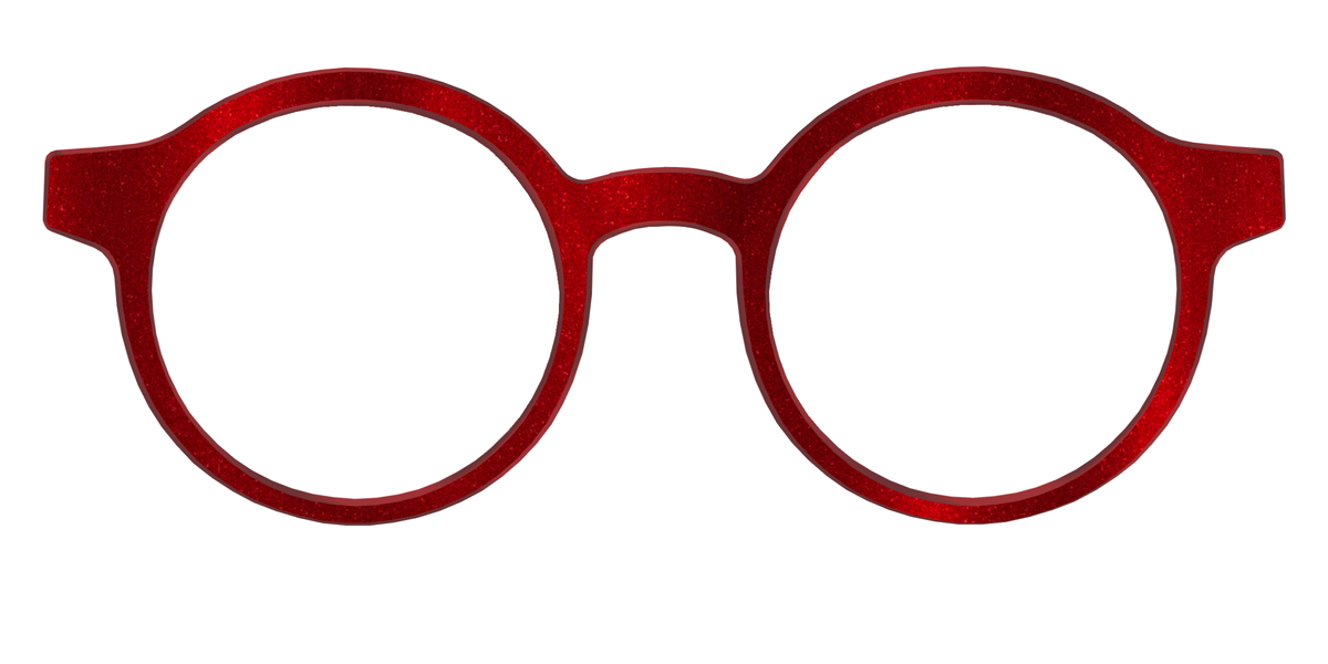 The Red Shimmer - Front Top Image - Pair Eyewear