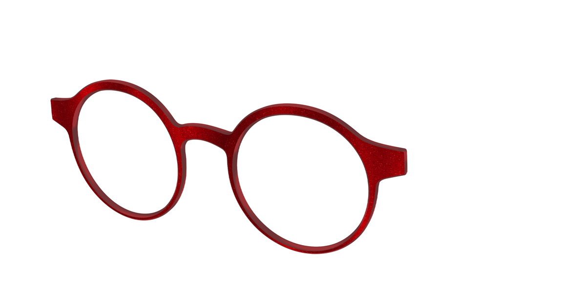 The Red Shimmer - Angle Top Image - Pair Eyewear