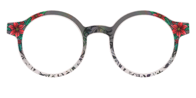The Romantic Poinsettia Holographic Crystal - Front Top Thumbnail - Pair Eyewear