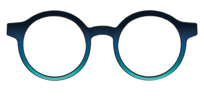 The Royal Blue to Seafoam Gradient - Front Top Thumbnail - Pair Eyewear