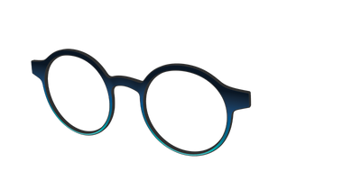 The Royal Blue to Seafoam Gradient - Angle Top Thumbnail - Pair Eyewear