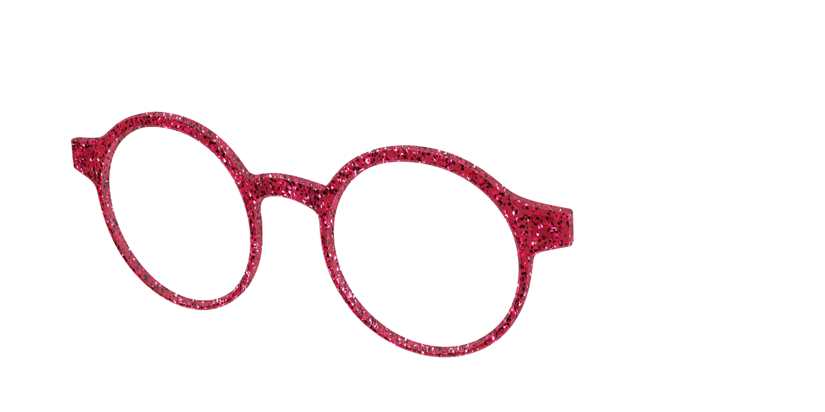 The Ruby Sparkle - Angle Top Image - Pair Eyewear