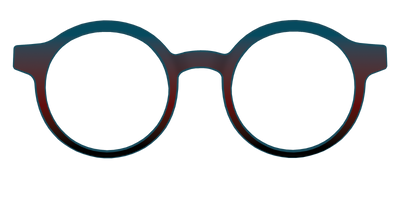 The Teal to Espresso Gradient - Front Top Thumbnail - Pair Eyewear